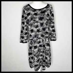 Nine West Black & White Sweater Dress XL